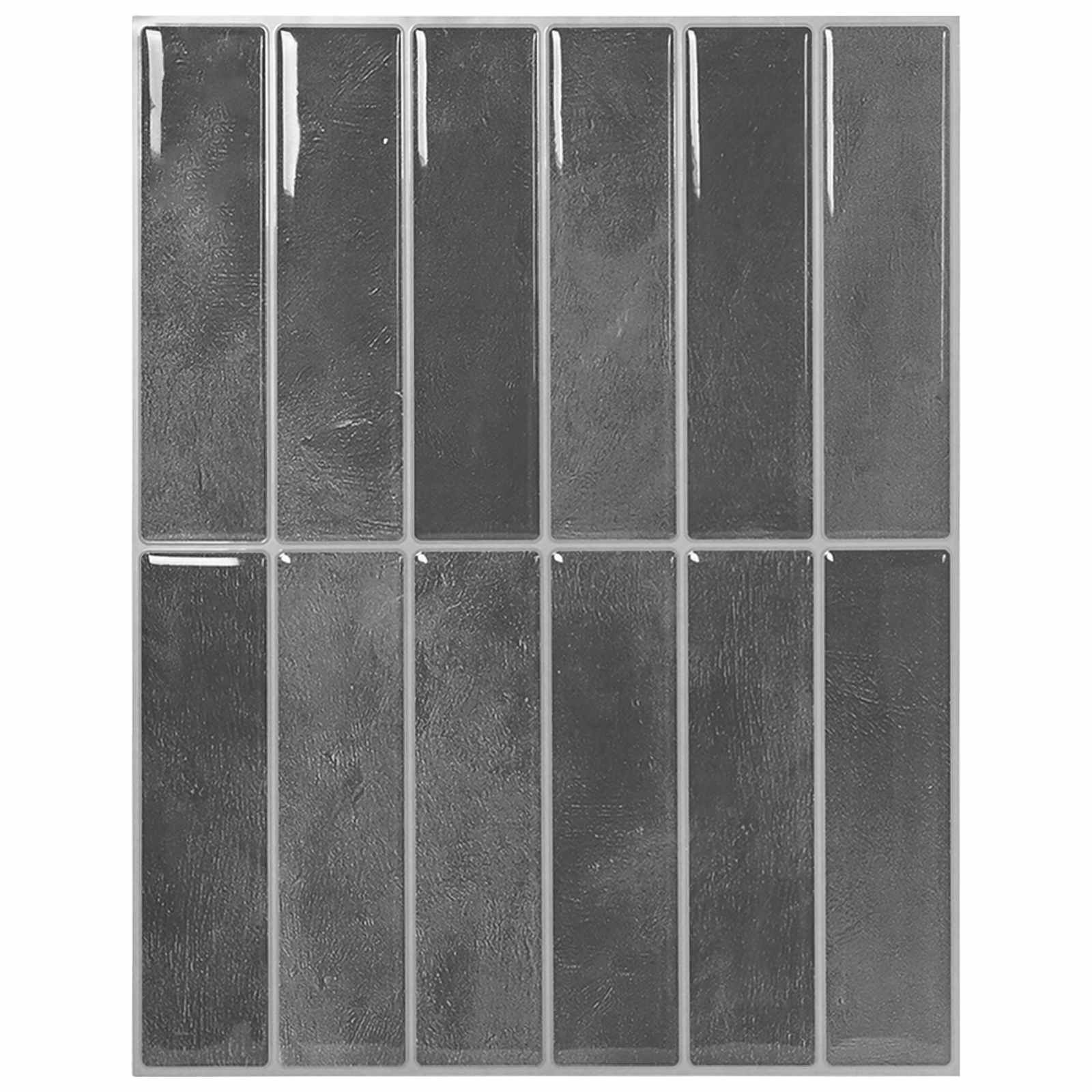 Rechteckige Fliese 10 Stk. Grau 29 x 23 x 0,08 cm