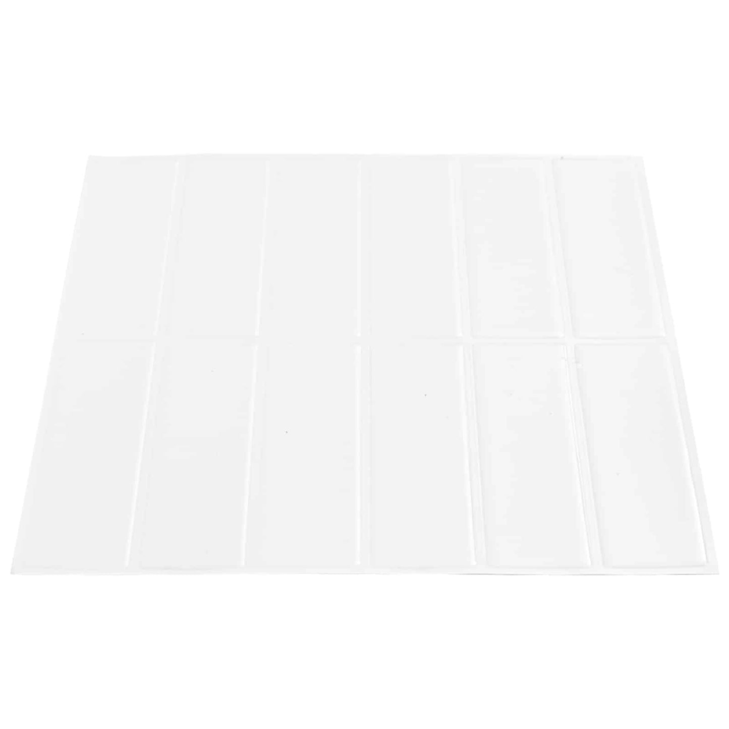 Rechteckige Fliese 20 Stk. Weiß 29 x 23 x 0,08 cm