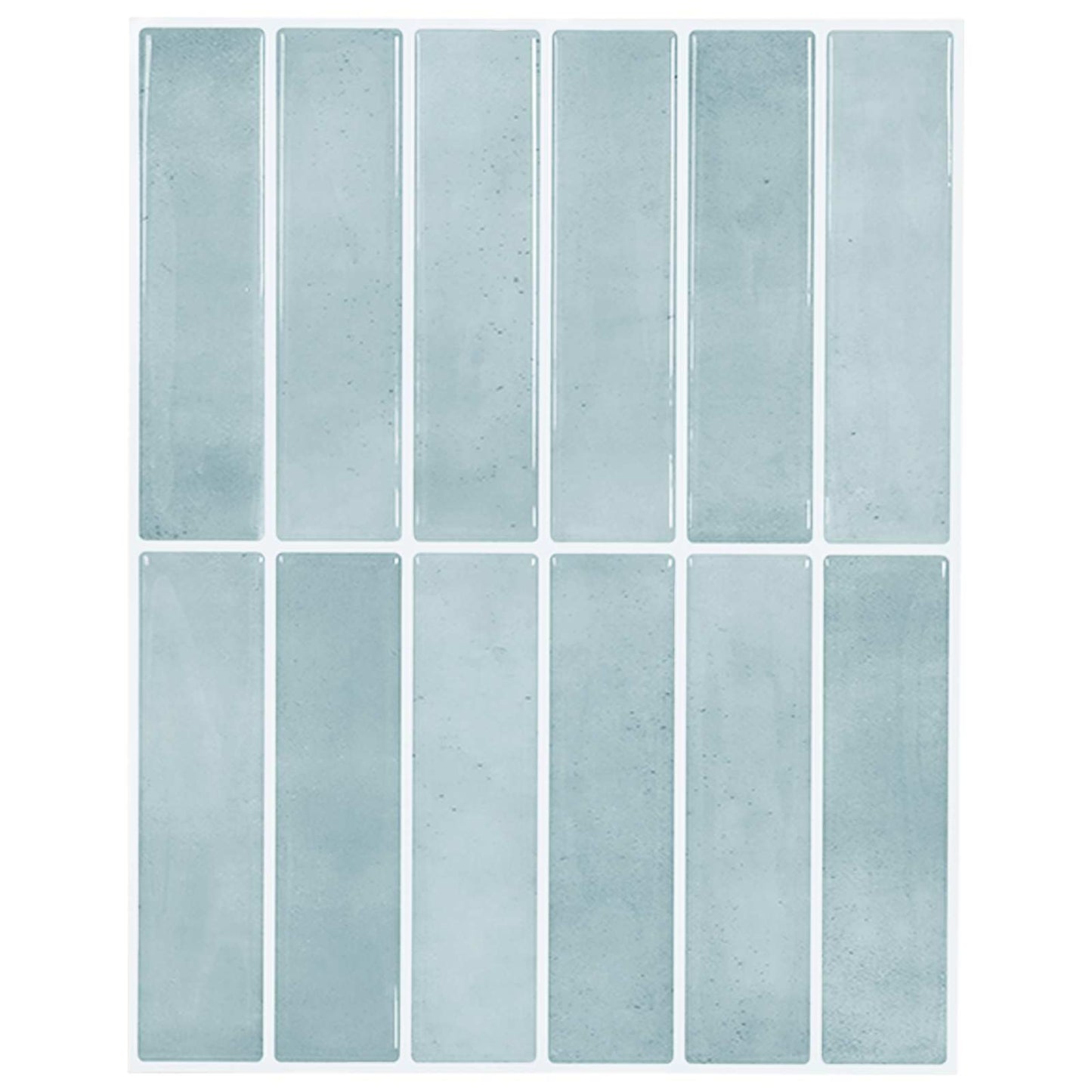 Rechteckige Fliese 10 Stk. Grau-Grün 29 x 23 x 0,08 cm