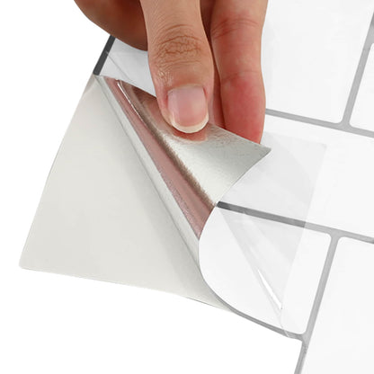 Fischgrätenfliese 20 Stk. Weiß Grau 30 x 30 cm