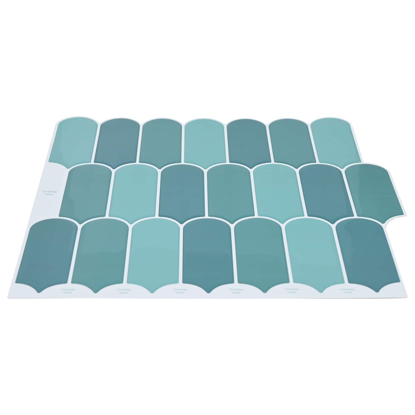 Federfliese 20 Stk. Blau 30 x 30 cm Polyurethan und PET