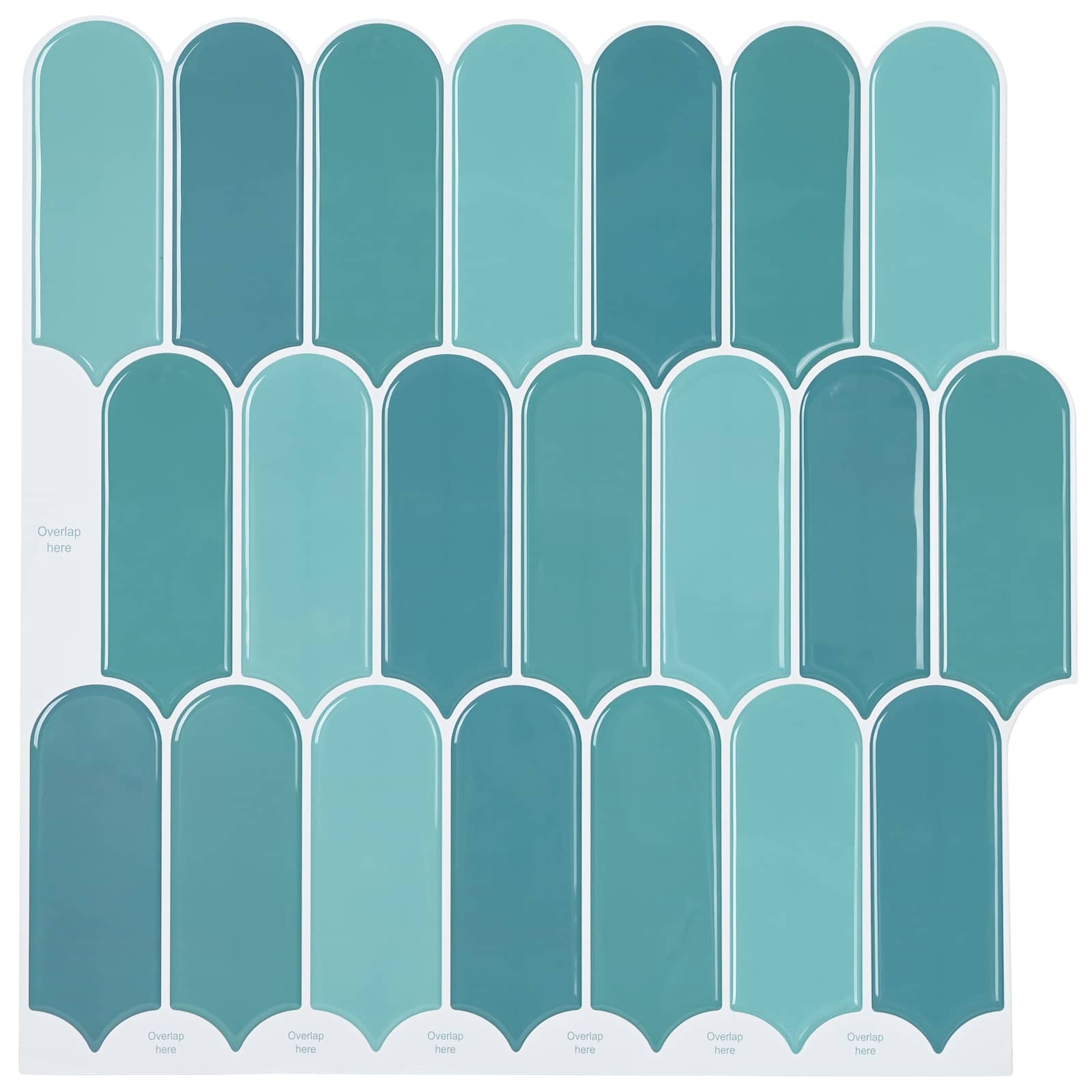 Federfliese 20 Stk. Blau 30 x 30 cm Polyurethan und PET