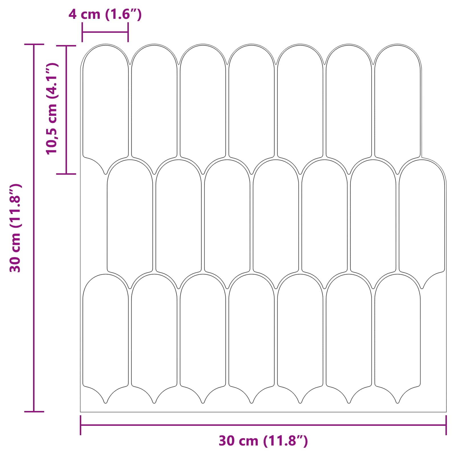 Federfliese 20 Stk. Blau 30 x 30 cm Polyurethan und PET