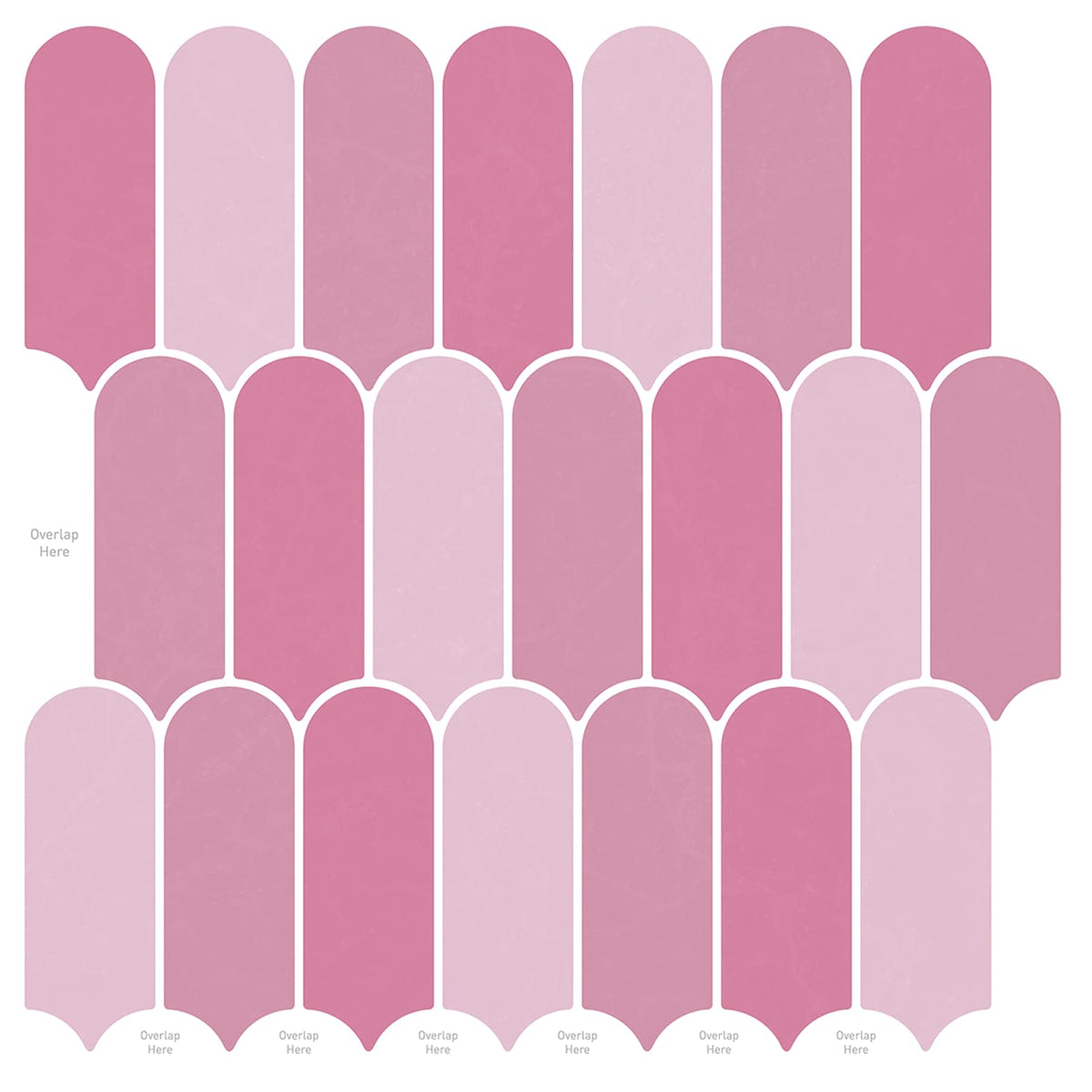 Federfliese 10 Stk. Rosa 30 x 30 cm Polyurethan und PET