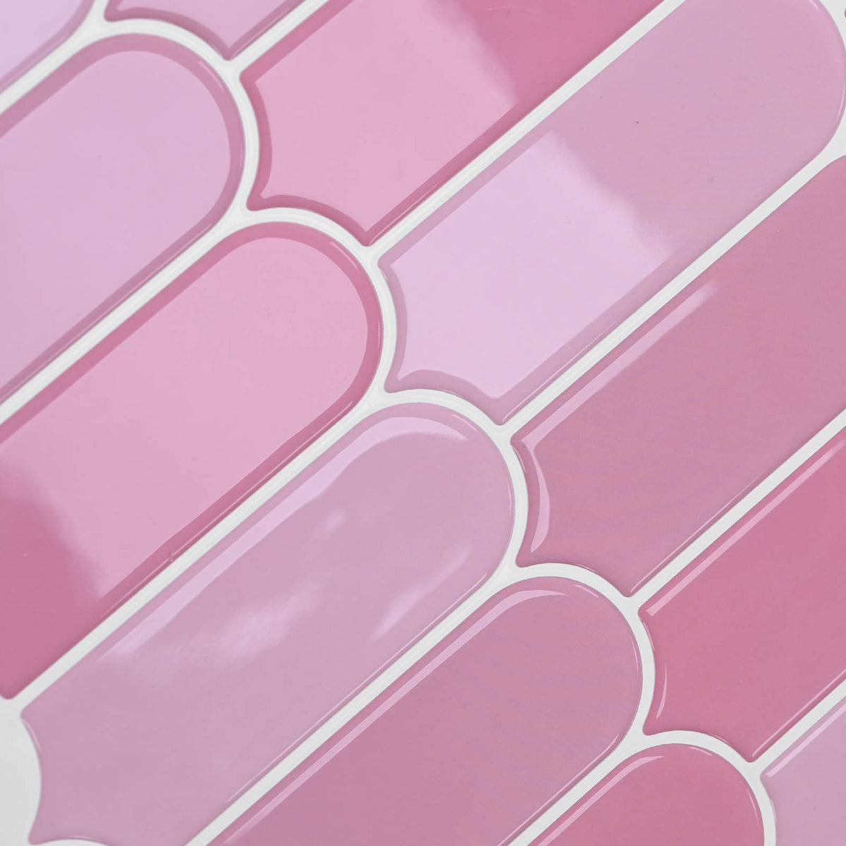 Federfliese 20 Stk. Rosa 30 x 30 cm Polyurethan und PET