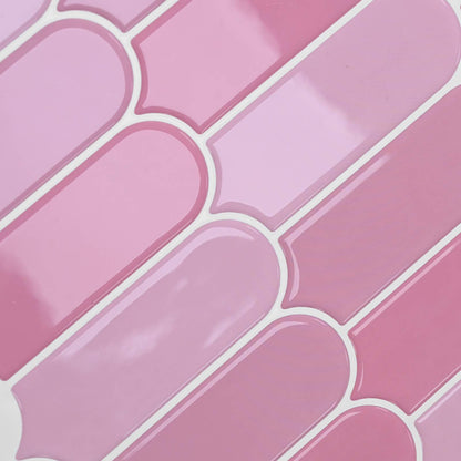 Federfliese 20 Stk. Rosa 30 x 30 cm Polyurethan und PET