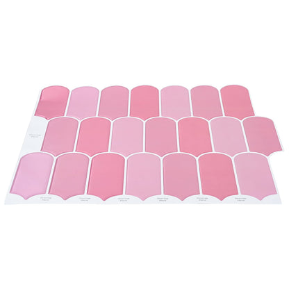 Federfliese 20 Stk. Rosa 30 x 30 cm Polyurethan und PET