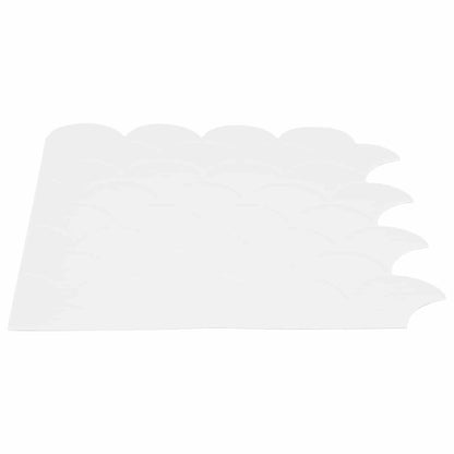 Fischschuppen Fliese 10 Stk. Weiß 30 x 30 cm