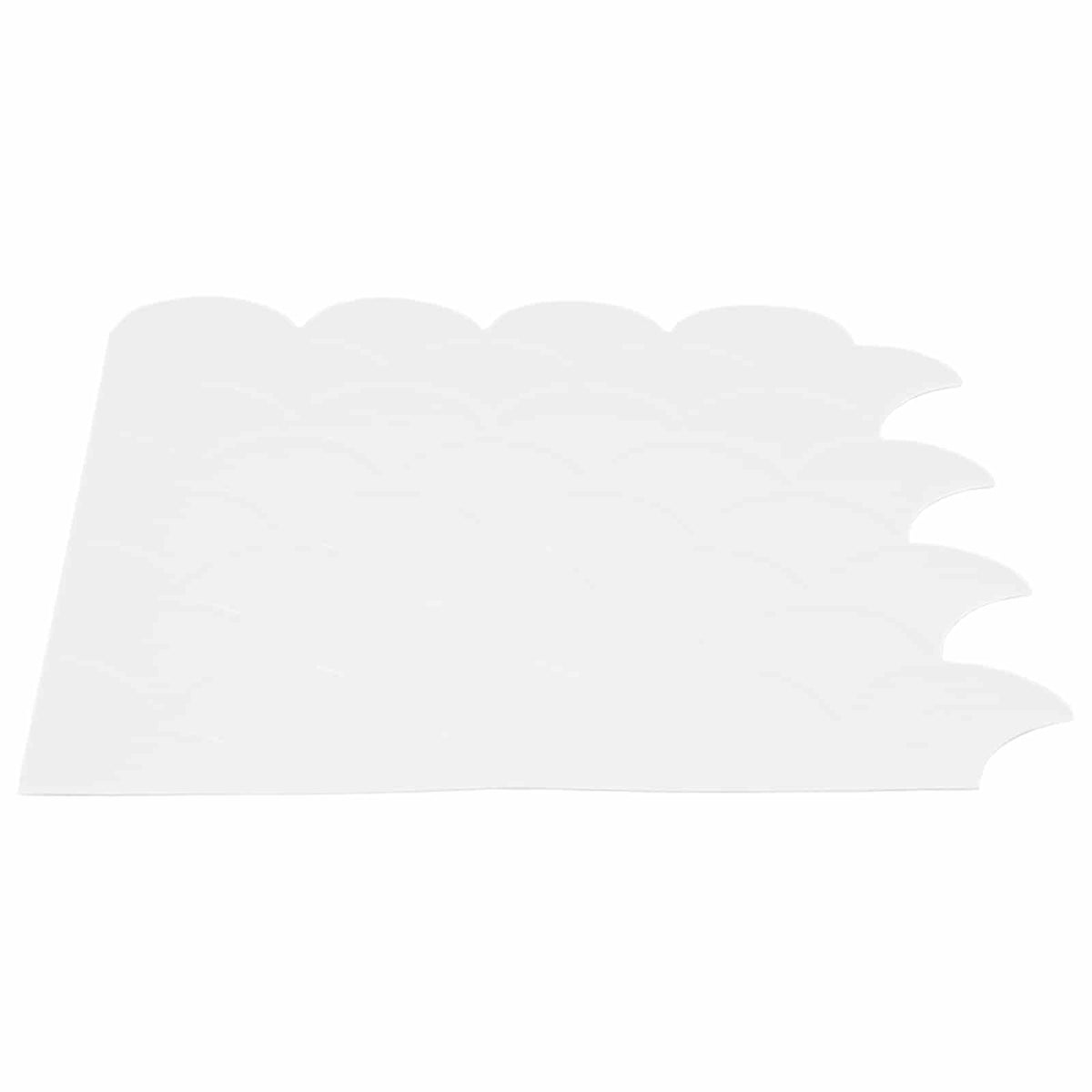 Fischschuppen Fliese 20 Stk. Weiß 30 x 30 cm