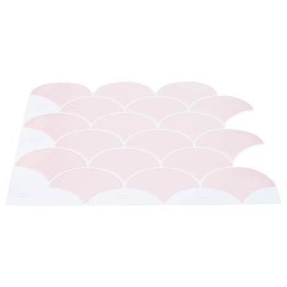 Fischschuppen Fliese 10 Stk. Hellrosa 30 x 30 cm