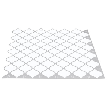Lanturn Fliese 10 Stk. Weiß 27 x 27 cm Polyurethan und PET