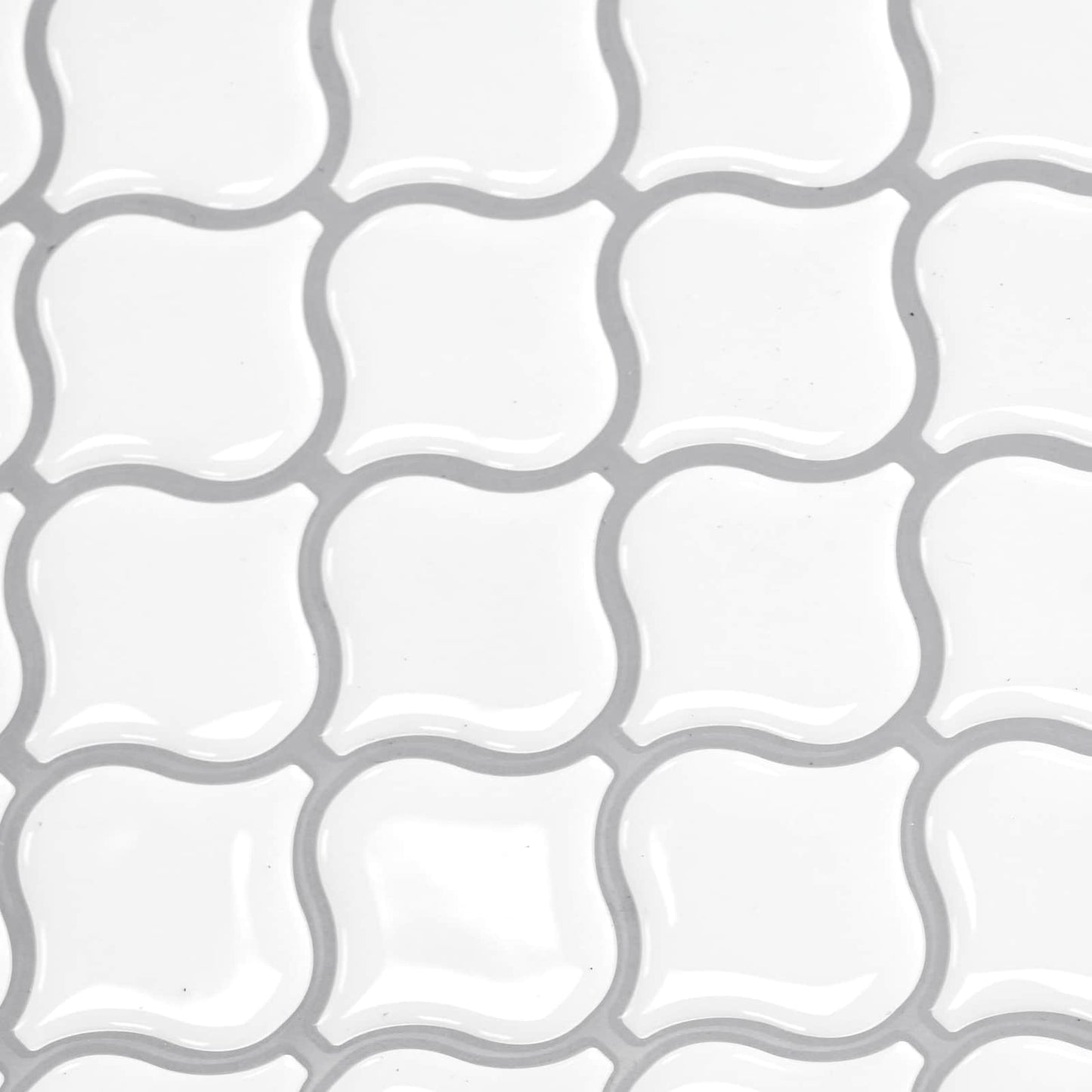 Lanturn Fliese 20 Stk. Weiß 27 x 27 cm Polyurethan und PET
