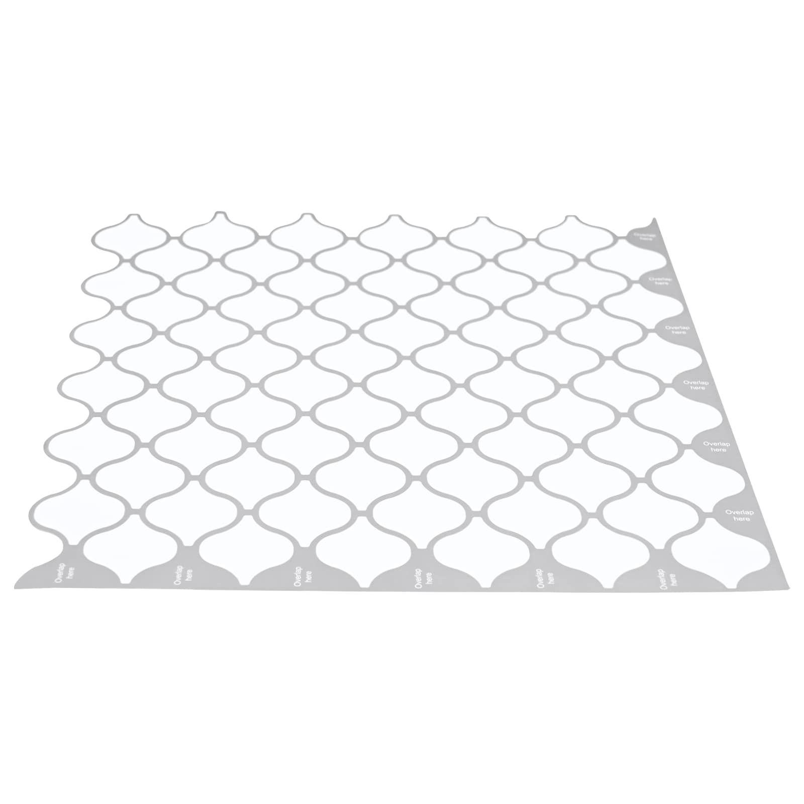 Lanturn Fliese 20 Stk. Weiß 27 x 27 cm Polyurethan und PET