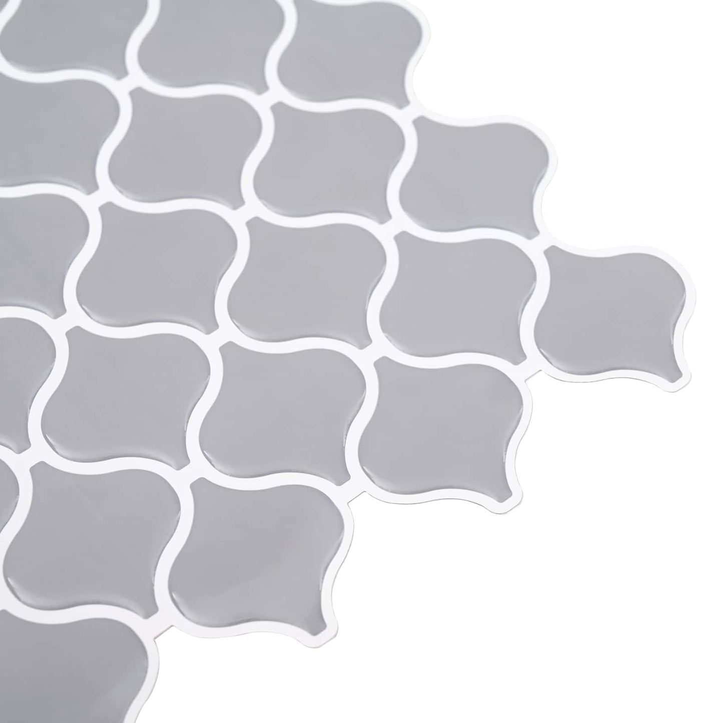 Lanturn Fliese 10 Stk. Grau 27 x 27 cm Polyurethan und PET
