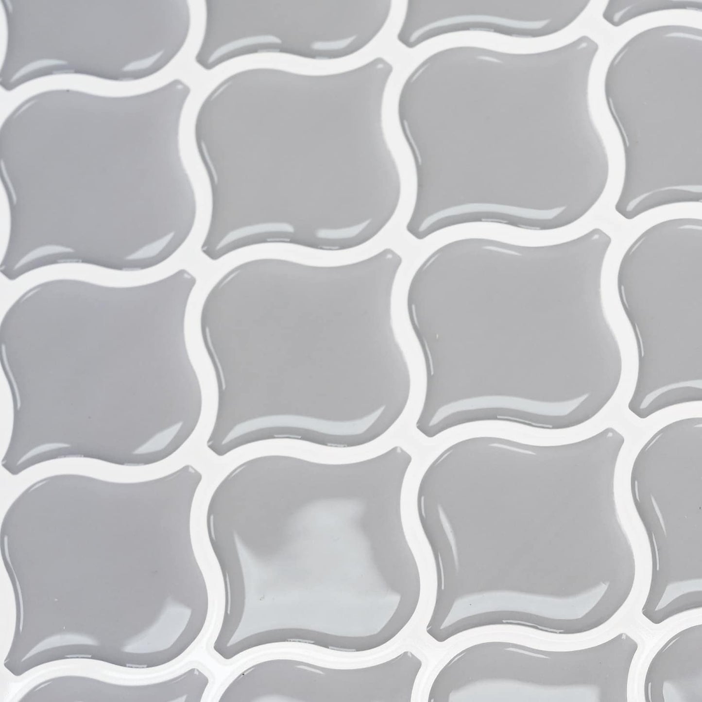 Lanturn Fliese 10 Stk. Grau 27 x 27 cm Polyurethan und PET