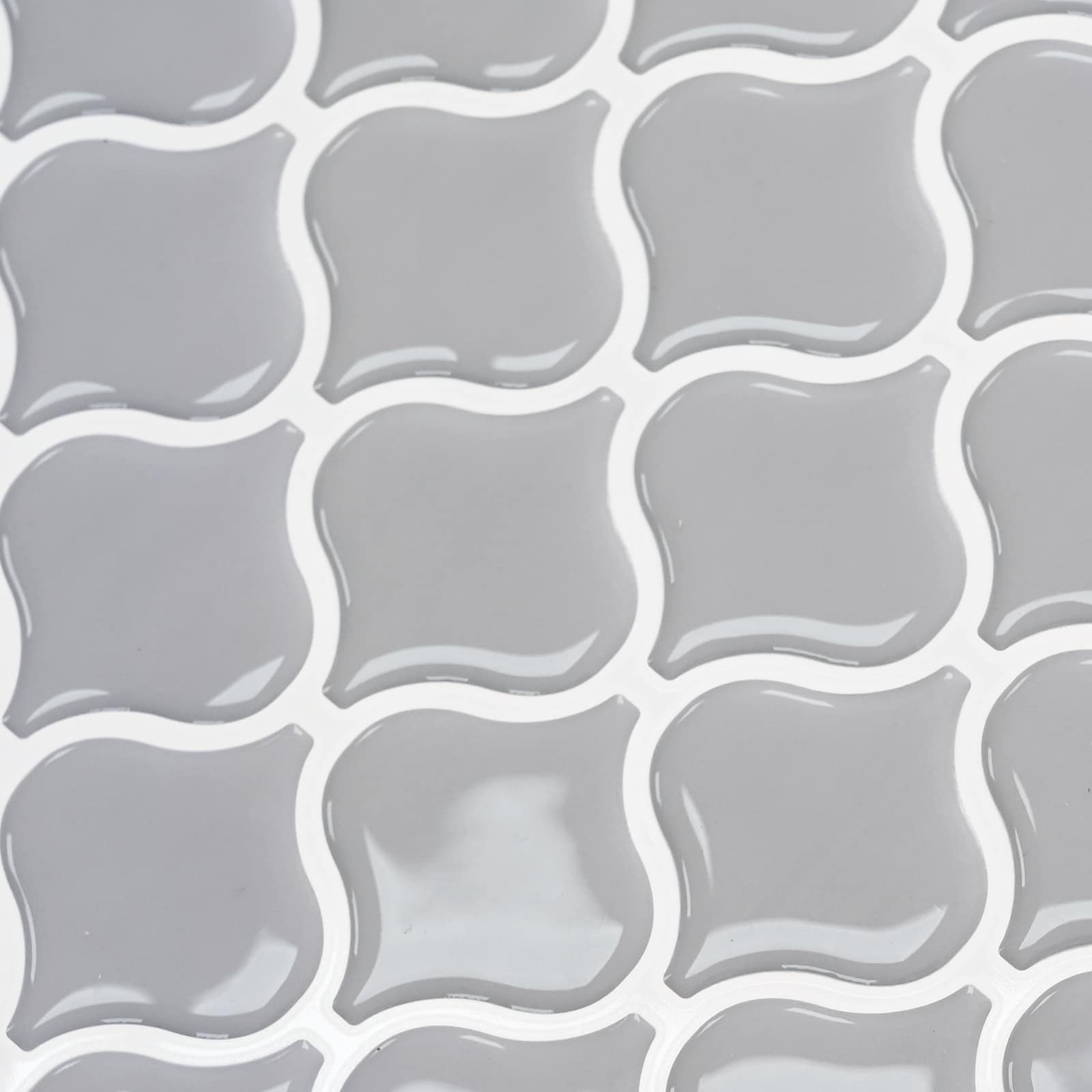 Lanturn Fliese 10 Stk. Grau 27 x 27 cm Polyurethan und PET