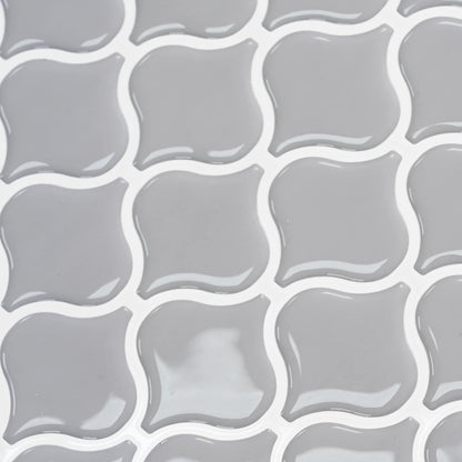 Lanturn Fliese 10 Stk. Grau 27 x 27 cm Polyurethan und PET