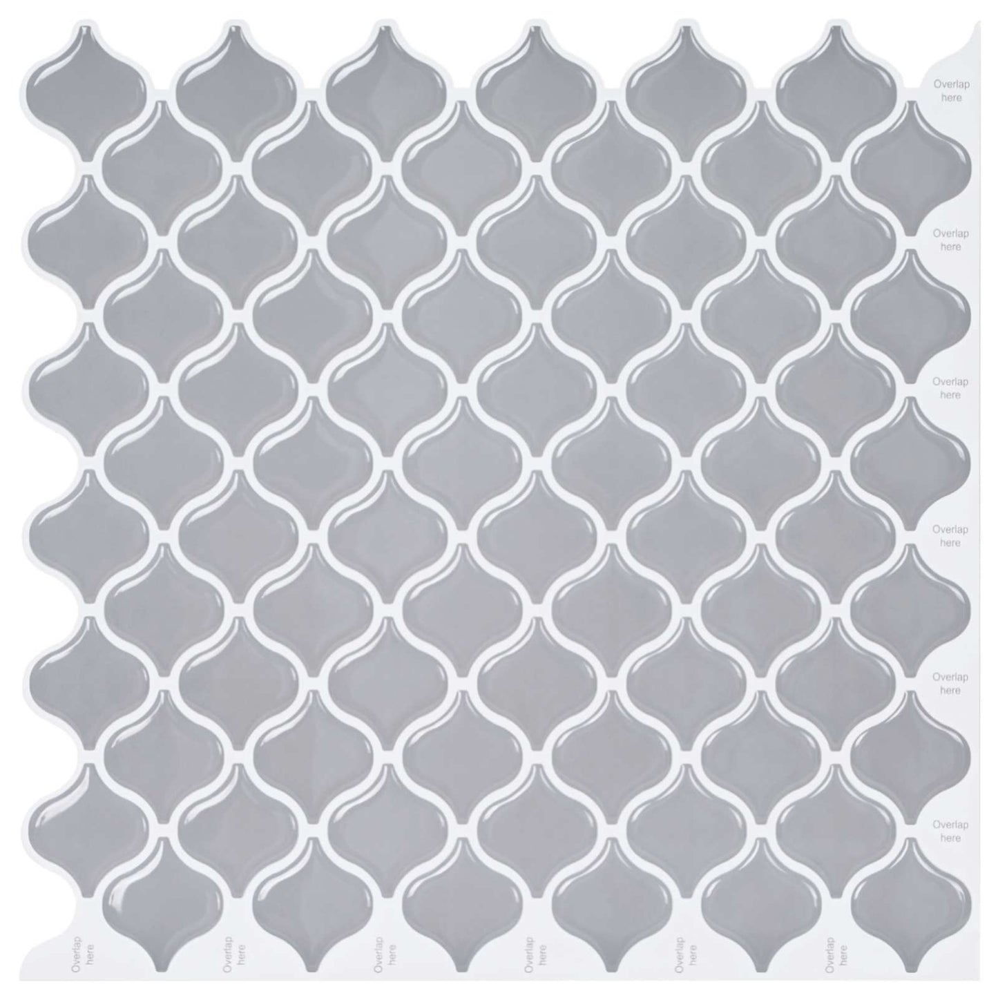 Lanturn Fliese 10 Stk. Grau 27 x 27 cm Polyurethan und PET