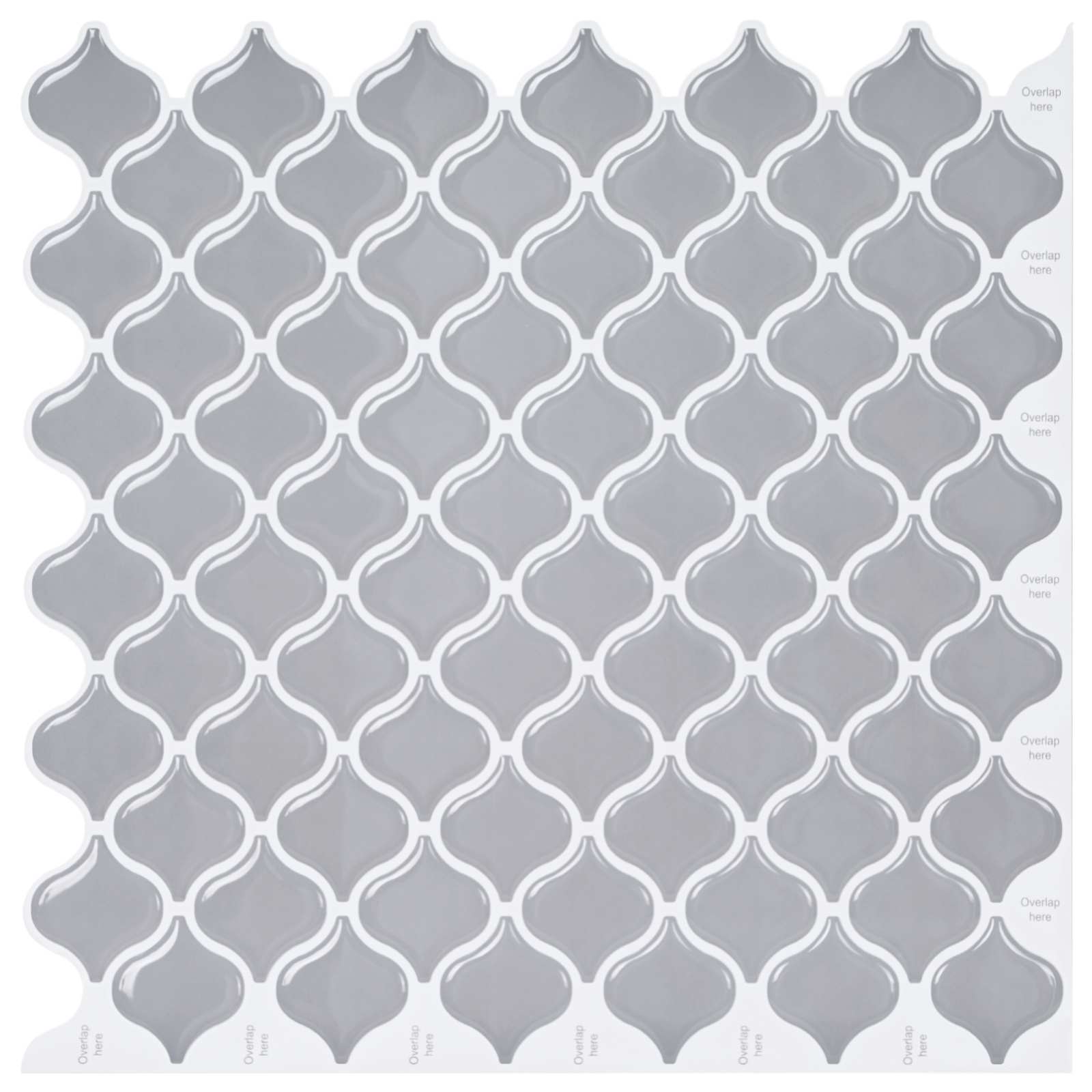 Lanturn Fliese 10 Stk. Grau 27 x 27 cm Polyurethan und PET