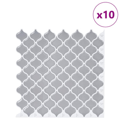 Lanturn Fliese 10 Stk. Grau 27 x 27 cm Polyurethan und PET