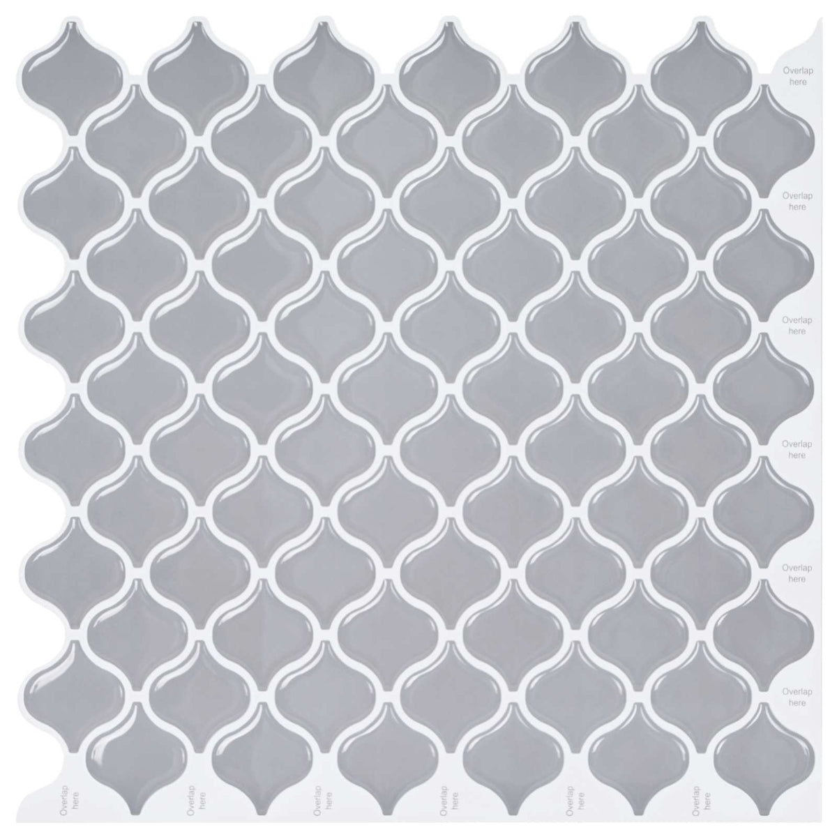 Lanturn Fliese 20 Stk. Grau 27 x 27 cm Polyurethan und PET