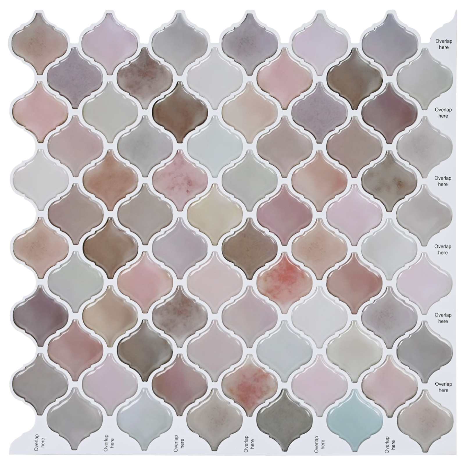 Lanturn Fliese 10 Stk. Beige 27 x 27 cm Polyurethan und PET