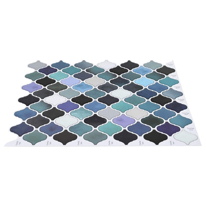 Lanturn Fliese 20 Stk. Blaugrün 27 x 27 cm Polyurethan und PET