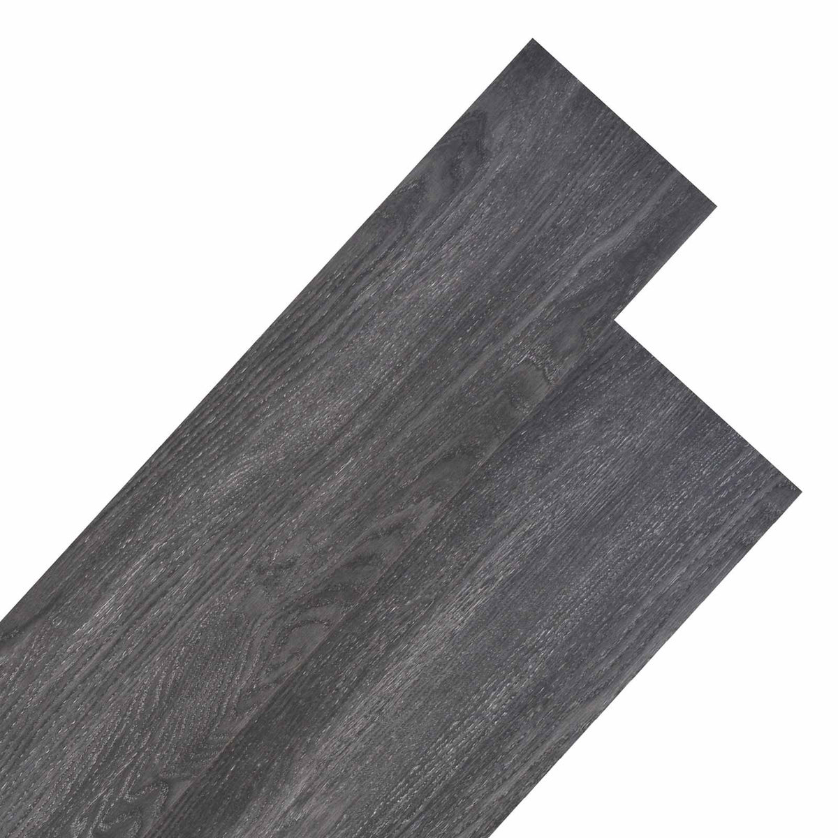 Bodenplanken Schwarz und Weiß 5,26 m² 18 Stk. PVC