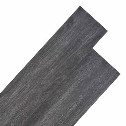 Bodenplanken Schwarz und Weiß 5,26 m² 18 Stk. PVC