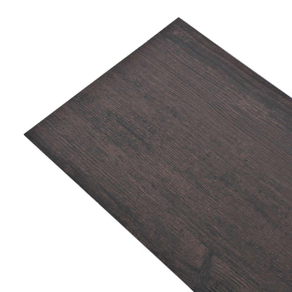 Bodenplanken Dunkelgraue Eiche 5,26 m² 18 stk. PVC