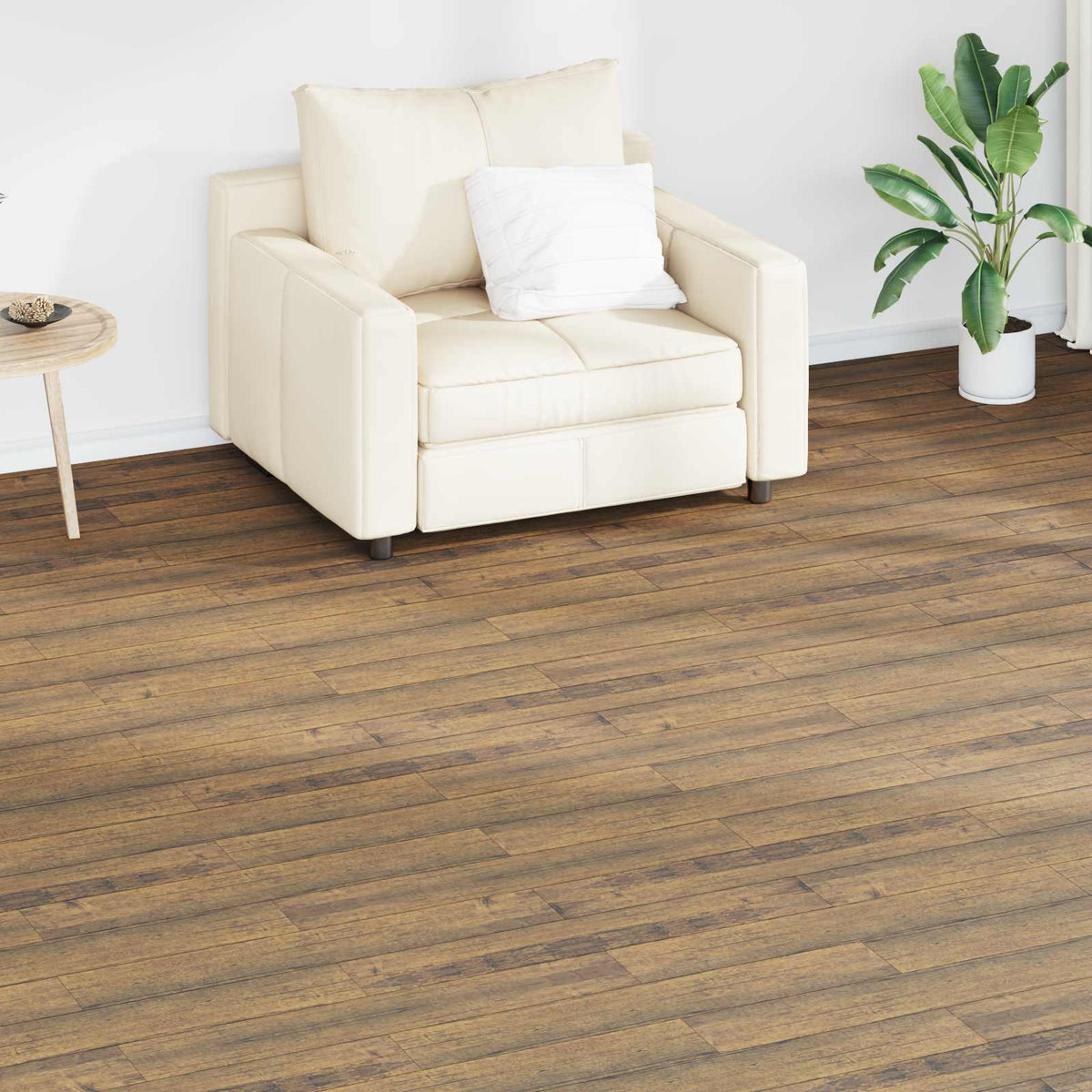 Bodenplanken Walnussbraun 5,02 m² 36 Stk. PVC
