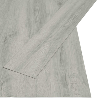 Selbstklebende Bodenbelagsdiele Hellgrau 4,46 m² 32 Stk. PVC