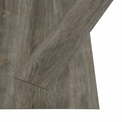 Selbstklebende Bodenbelagsdiele Grau und Braun 4,46 m² 32 Stk.