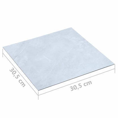 Bodenplanken Weiß 5,11 m² 55 Stk. PVC
