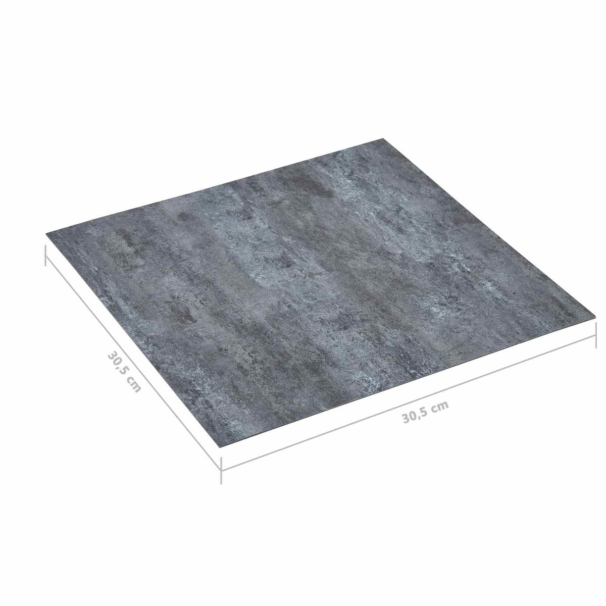 Bodenplanken Grau Marmor 5,11 m² 55 Stk. PVC