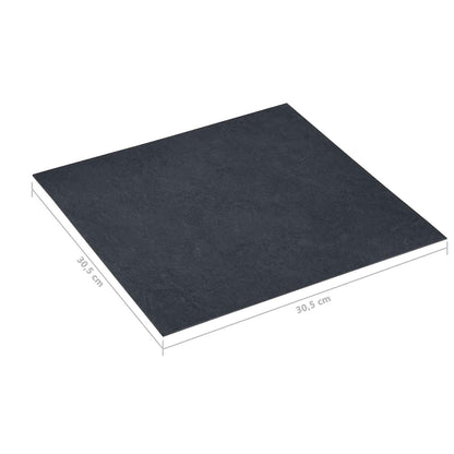 Bodenplanken Schwarz 5,11 m² 55 Stk. PVC