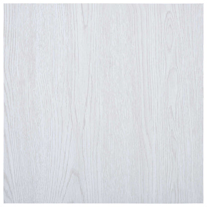 Bodenplanken Weißes Holz 5,11 m² 55 Stk. PVC