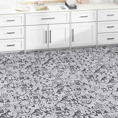 Bodenplanken Graues Muster 5,02 m² 36 Stk. PVC
