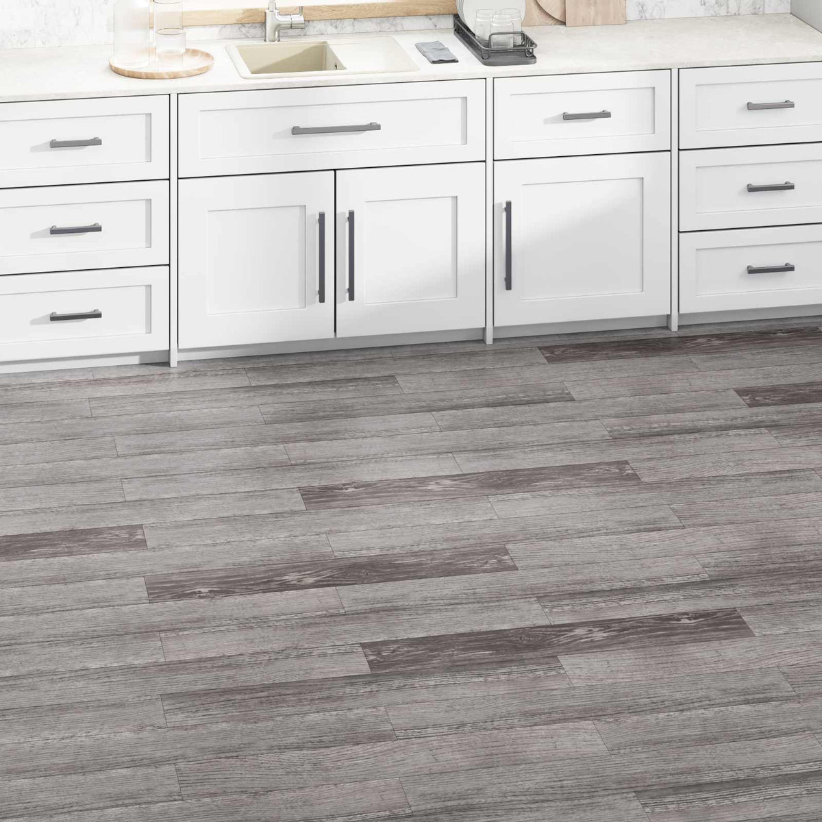 Bodenplanken Gestreiftes Holzlook 5,02 m² 36 Stk. PVC