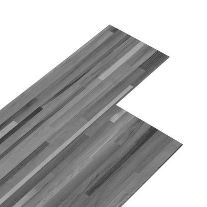 Bodenplanken Gestreiftes Grau 5,26 m² 18 stk. PVC