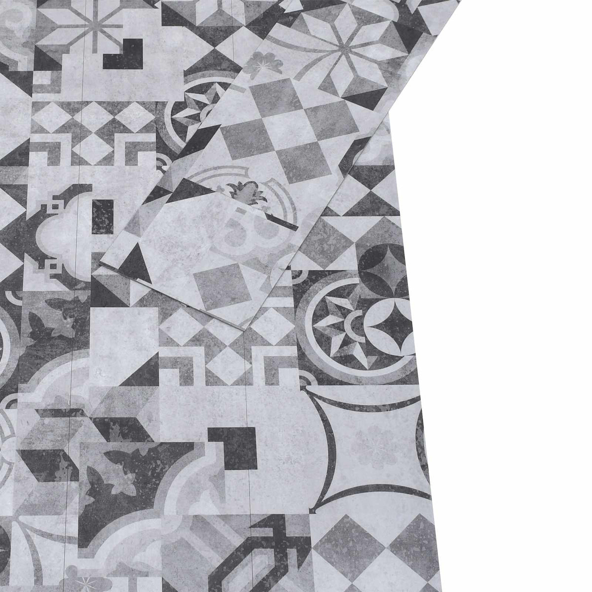 Selbstklebende Bodenbelagsdiele Graues Muster 4,46 m² 32 Stk.
