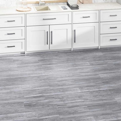 Bodenplanken Mattes Holzgrau 5,02 m² 36 Stk. PVC