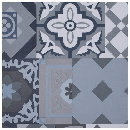 Bodenplanken Buntes Muster 5,11 m² 55 Stk. PVC