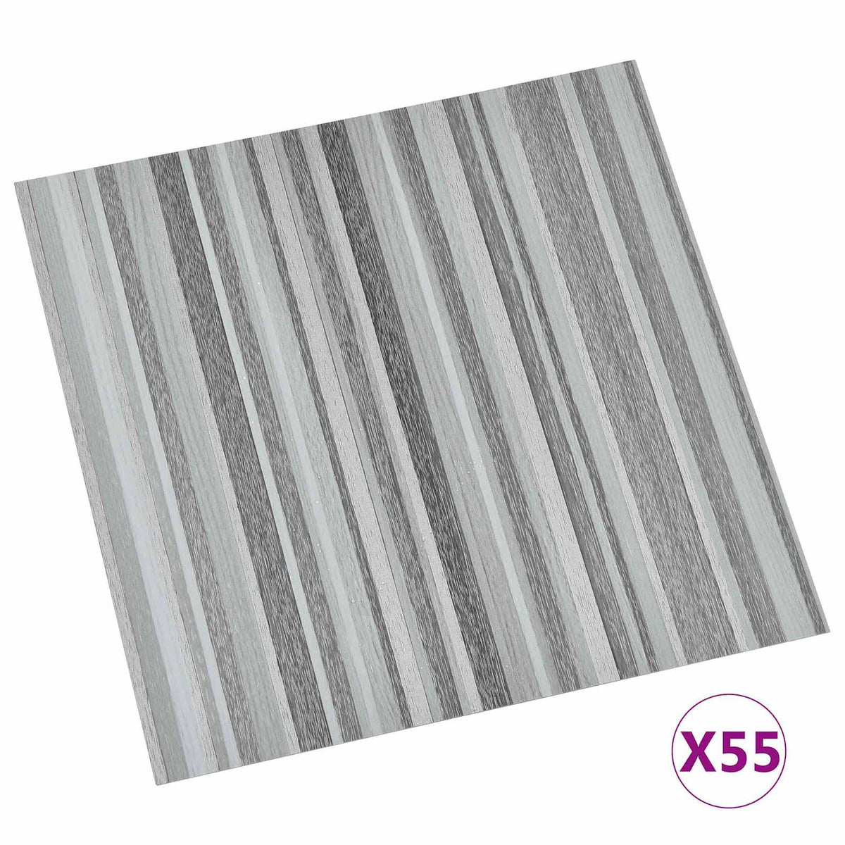 Bodenplanken Streifen 5,11 m² 55 Stk. PVC