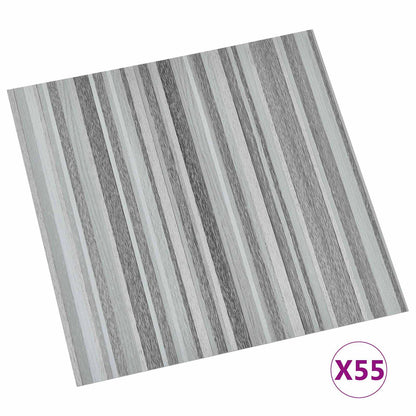 Bodenplanken Streifen 5,11 m² 55 Stk. PVC