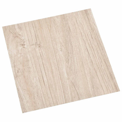 Bodenplanken Weiß und Holzfarbe 5,11 m² 55 Stk. PVC