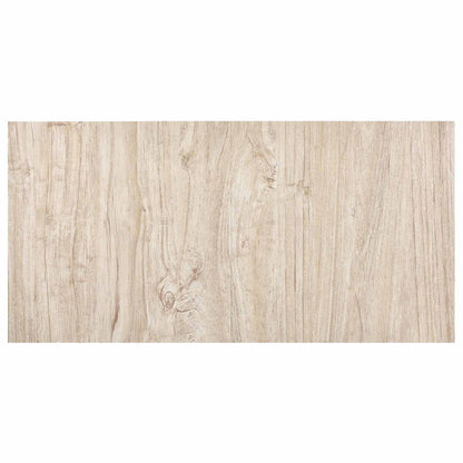 Bodenplanken Weiß und Holzfarbe 5,11 m² 55 Stk. PVC