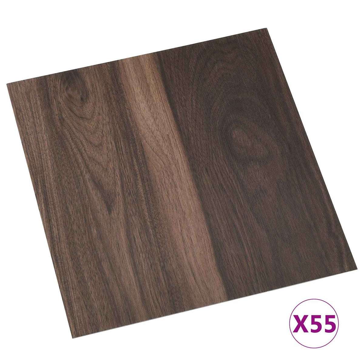 Bodenplanken Dunkelbraun 5,11 m² 55 Stk. PVC