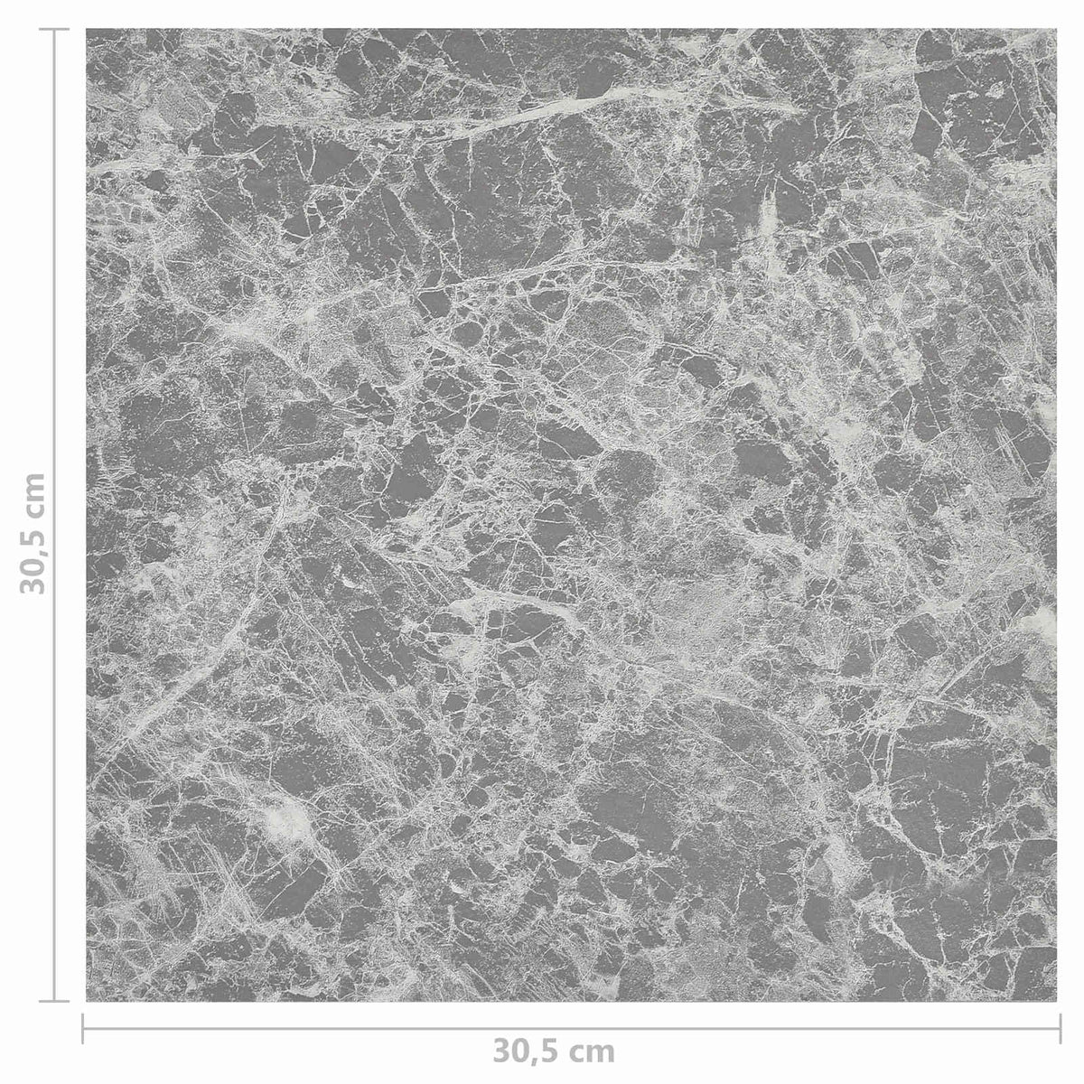 Bodenplanken Grau 5,11 m² 55 Stk. PVC