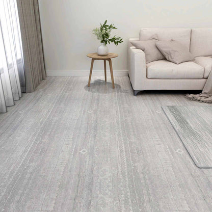 Bodenplanken Hellgrau und Weiß 5,11 m² 55 Stk. PVC